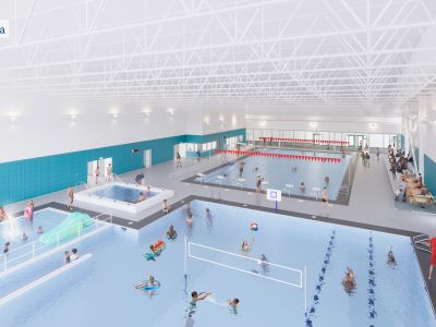 Aquatics View from Slide