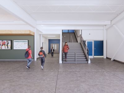 View from west lobby area