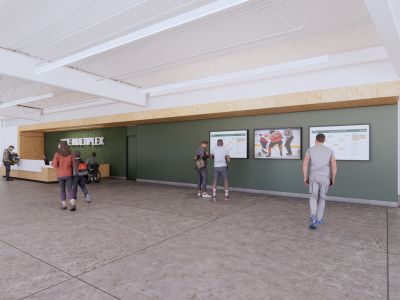 View from west lobby area